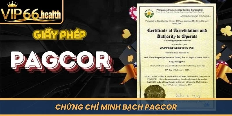 Chứng chỉ minh bạch PAGCOR