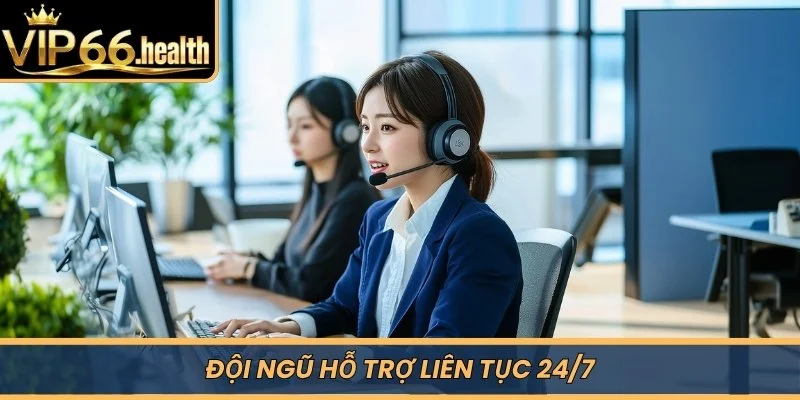 Đội ngũ hỗ trợ liên tục 24/7